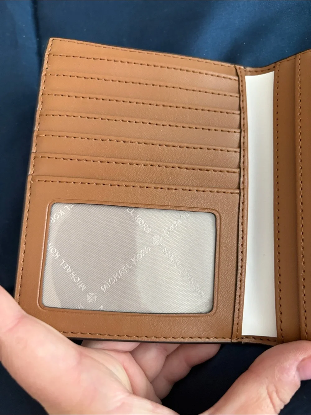 NWOT Michael Kors Brown Signature Passport/wallet